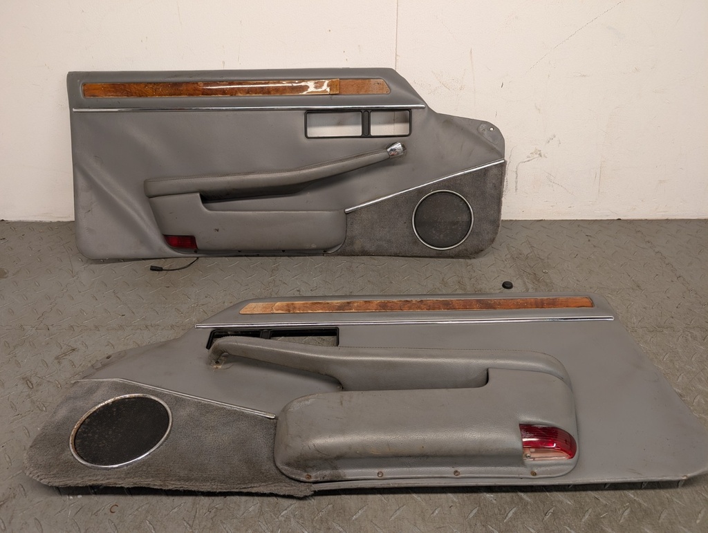 PAIR JAGUAR XJS FACELIFT LEFT AND RIGHT DOOR CARDS IN SAVILLE GREY DOOR TRIMS