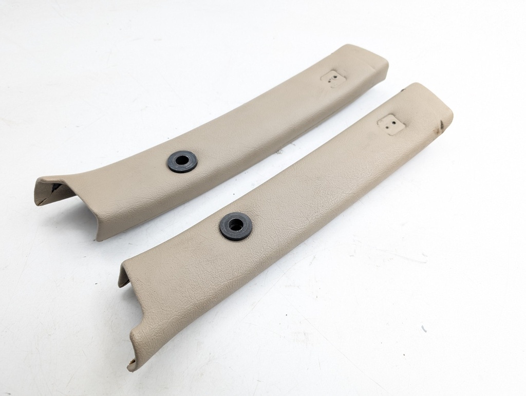 JAGUAR XJS COUPE PAIR B PILLAR TRIM DOESKIN LEATHER B POST INTERIOR