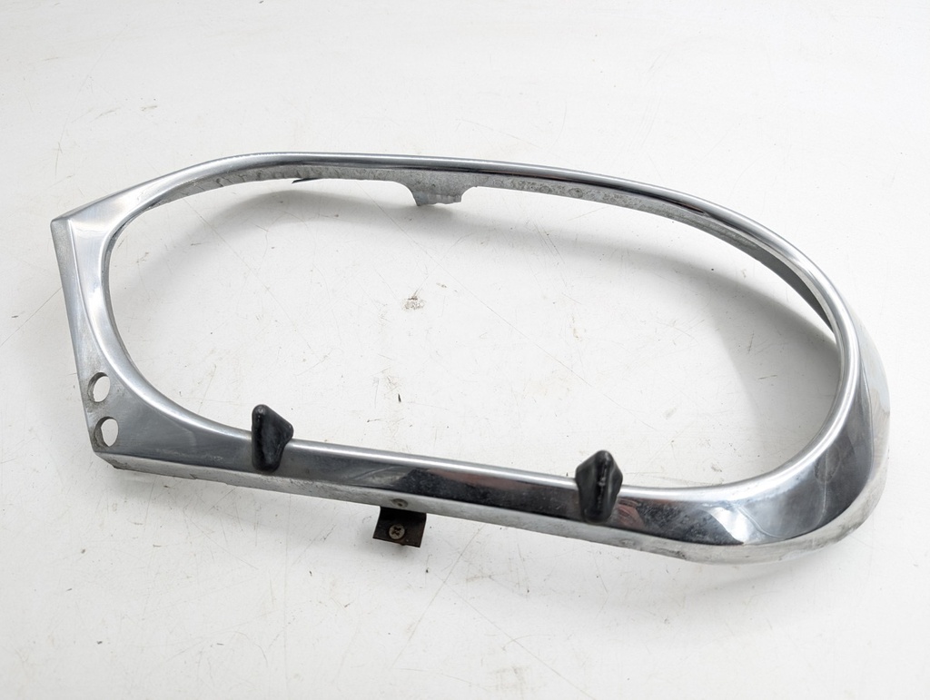 JAGUAR XJS LEFT SIDE PASSENGER HEADLIGHT CHROME SURROUND BEZEL WITH WASHERS