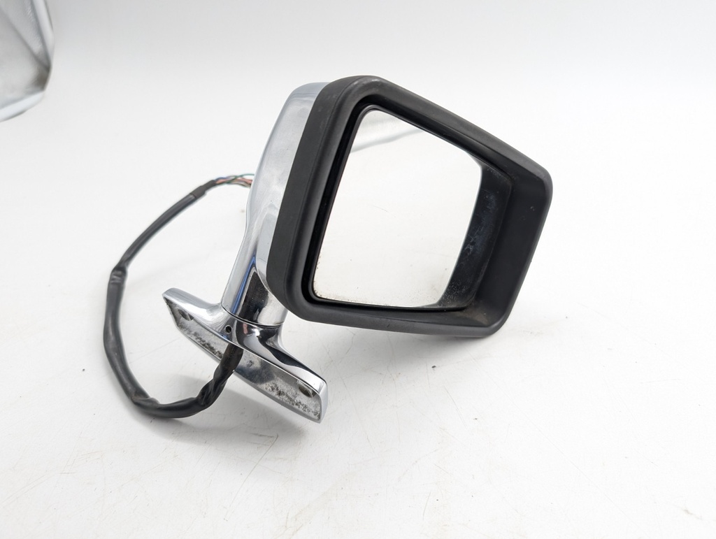 WING DOOR MIRROR JAGUAR XJS FACELIFT RIGHT SIDE DRIVERS O/S CHROME GREEN PLUGS