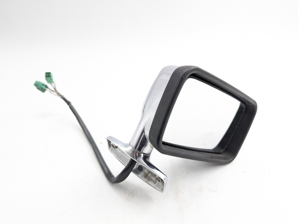 WING DOOR MIRROR JAGUAR XJS FACELIFT RIGHT SIDE DRIVERS O/S CHROME GREEN PLUGS