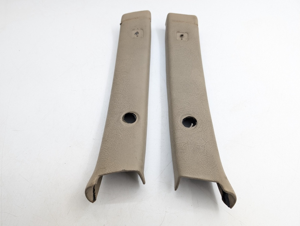 JAGUAR XJS COUPE PAIR B PILLAR TRIM DOESKIN LEATHER B POST INTERIOR