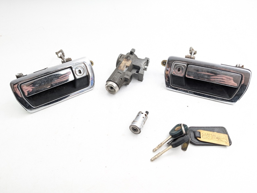 JAGUAR XJ40 XJS FACELIFT HANDLE LOCK SET WITH KEY VALET KEY IGNITION DOORS BOOT