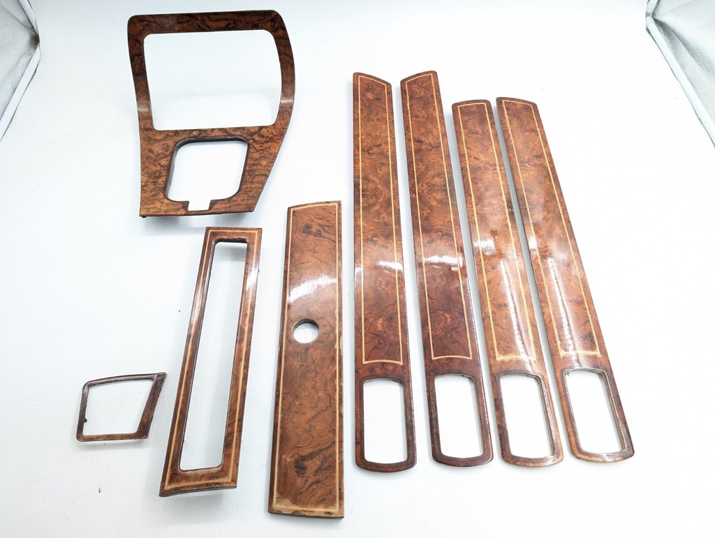 JAGUAR XJ6 XJ40 WALNUT WOOD SET VENEER FASCIA DASH SKI SLOPE CAPPINGS SWB