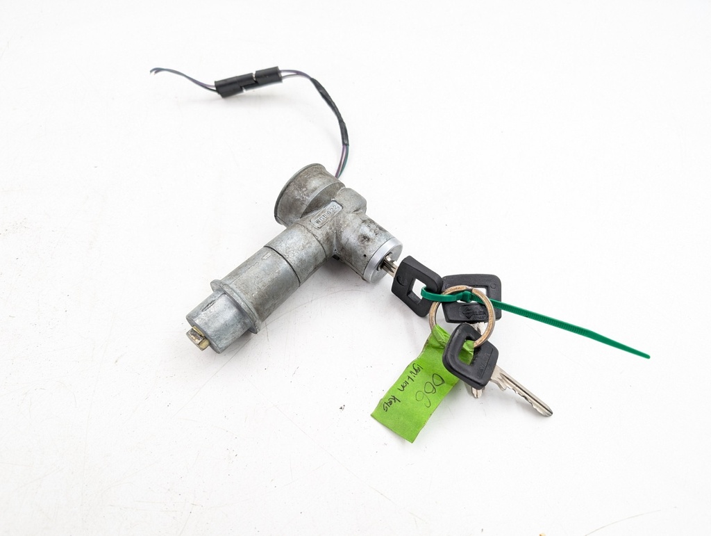 JAGUAR XJS SERIES 2 AND 3 IGNITION BARREL WITH 3 KEYS FLAT KEY NON TILT WHEEL