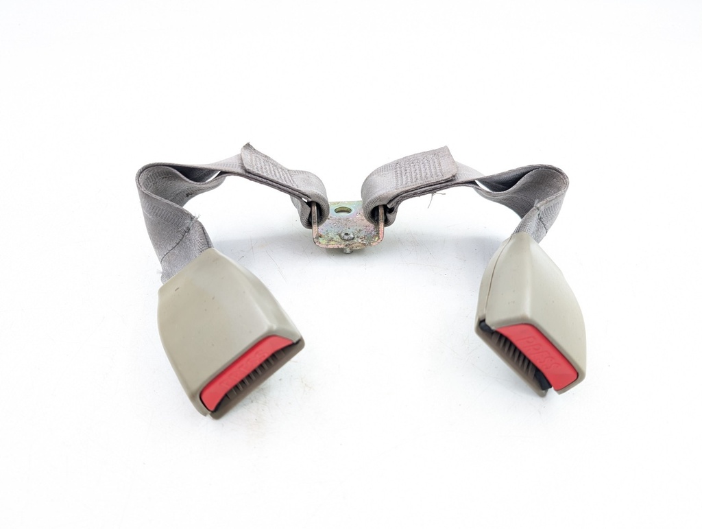 JAGUAR XJ6 XJ12 X300 TWIN PAIR REAR SEATBELT BUCKLES NIMBUS GREY BEC15536LFJ