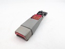 JAGUAR X300 NIMBUS GREY FRONT PASSENGER SEAT BELT BUCKLE RELEASE CATCH RESTRAINT
