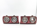 SET TWIN HEADLIGHTS FOR JAGUAR XJ40 XJ6 PAIR OF FRONT HEADLAMPS AND SURROUNDS