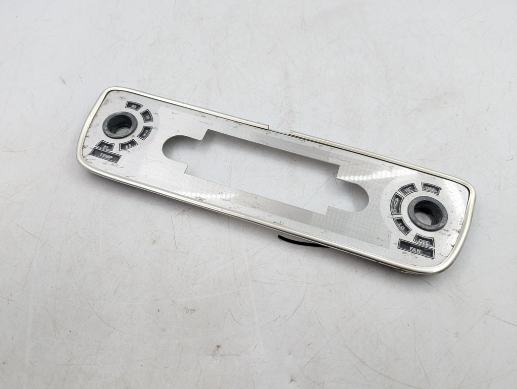 JAGUAR XJS SERIES 1 2 3 EARLY HEATER DASH FASCIA CENTRAL SURROUND CHROME TRIM