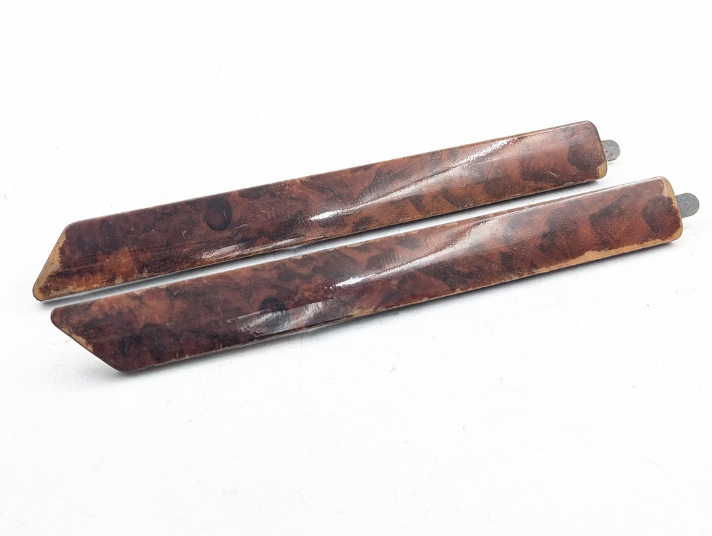 JAGUAR XJS FACELIFT RHD REAR QUARTER WOOD SET CAPPING PANEL WALNUT VENEER