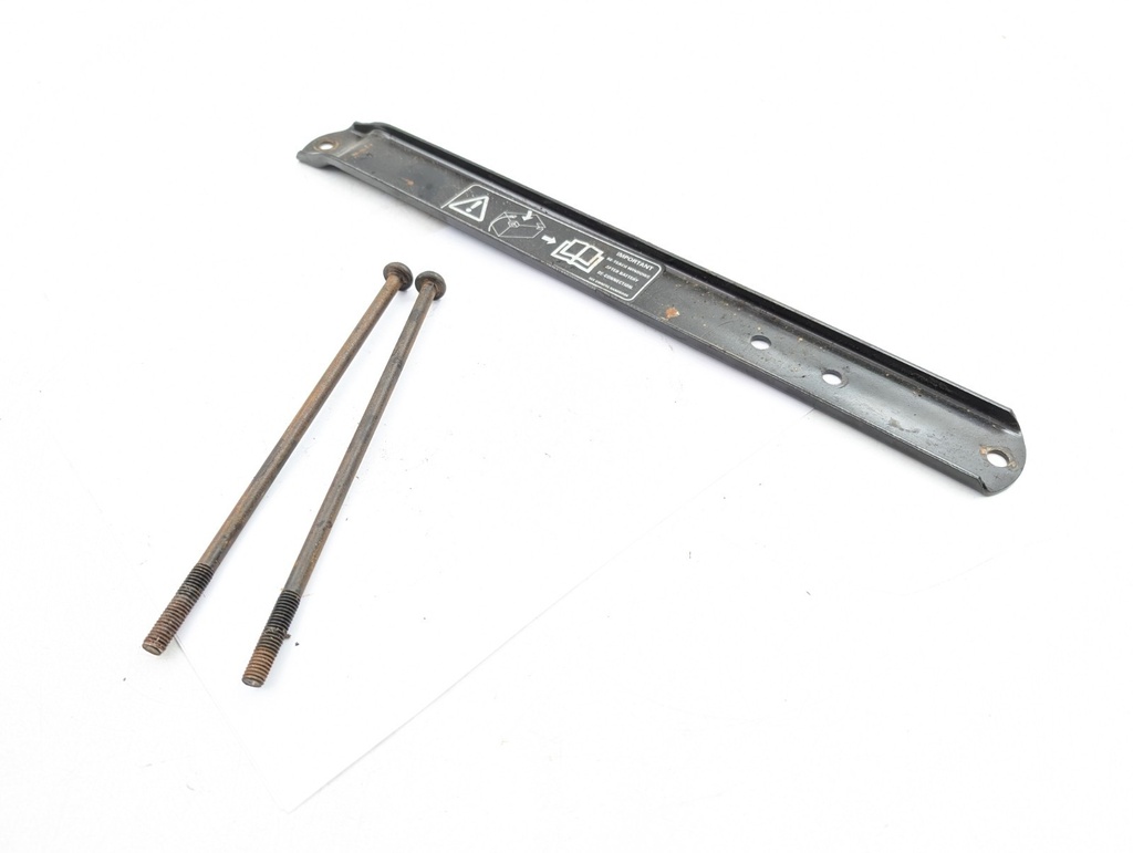 JAGUAR XK8 X300 X308 BATTERY TIE DOWN METAL CLAMP BRACKET ASSEMBLY ROD BAR FRAME