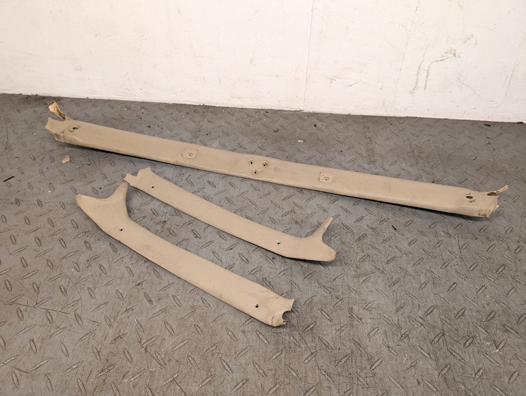 JAGUAR XJS CONVERTIBLE A PILLAR TRIMS DOESKIN LEATHER HEADER TRIM WINDSCREEN