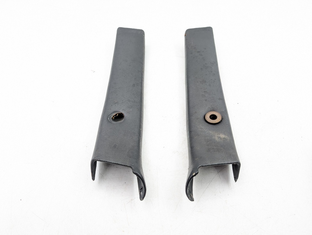 JAGUAR EARLY XJS COUPE PAIR B PILLAR TRIM BLACK LEATHER B POST INTERIOR