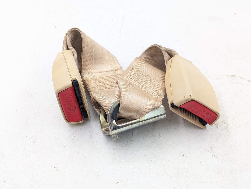 JAGUAR XJ6 XJ12 XJ40 X300 TWIN PAIR REAR SEAT BELT BUCKLES MAGNOLIA BEC15536