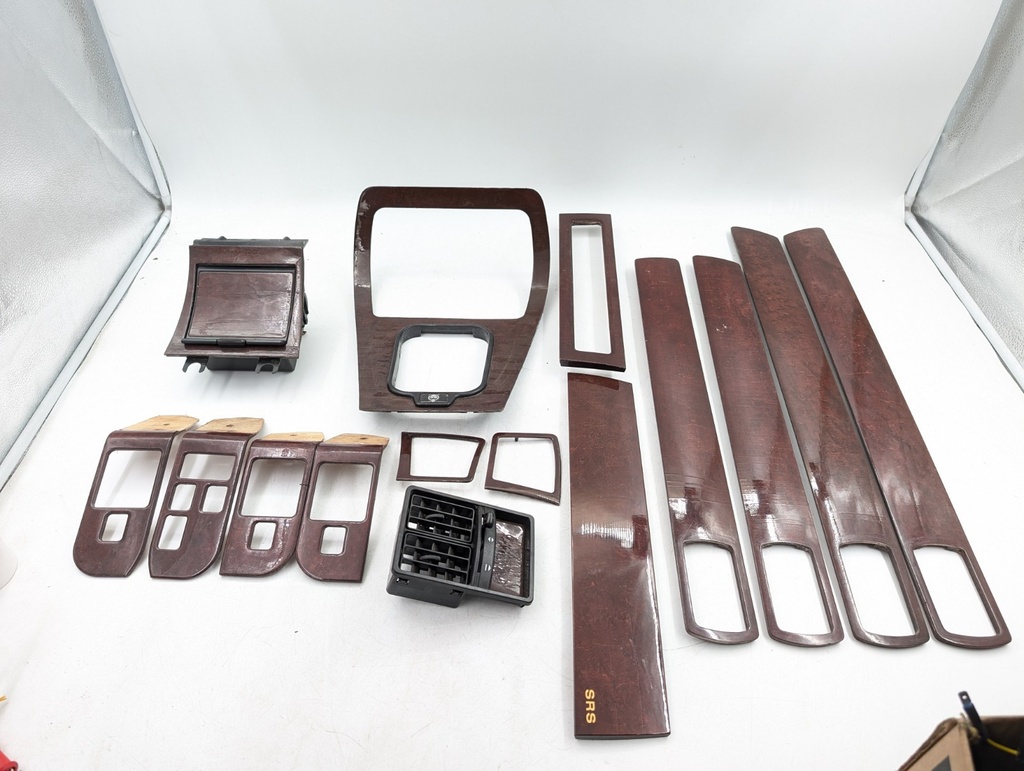 JAGUAR XJ12 XJ40 XJ81 ROSEWOOD SET VENEER FASCIA DASH SKI SLOPE CAPPINGS SWB