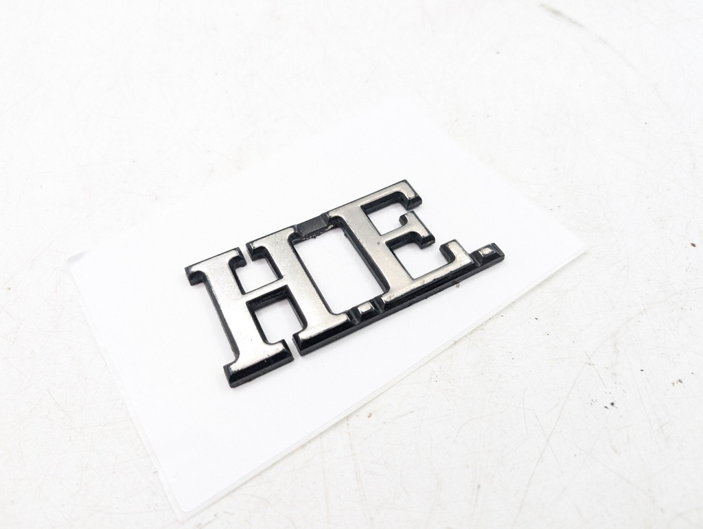 JAGUAR XJS 'H.E' BOOT LID REAR TAILGATE BADGE EMBLEM COUPE ORIGINAL V12 HE 3.6