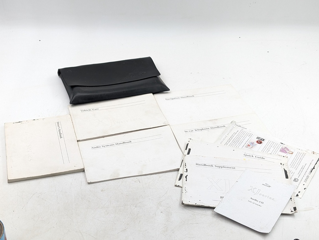 JAGUAR XJ SERIES x308 XJ8 USER MANUALS HANDBOOKS AND WALLET