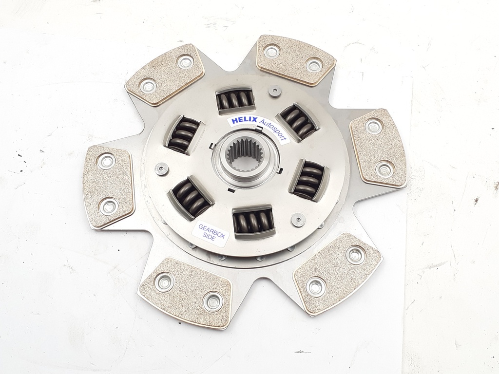 HELIX 6 PAD PADDLE SPRUNG CLUTCH PLATE 1" x 23 SPLINE FOR 240mm 9.5" COVER
