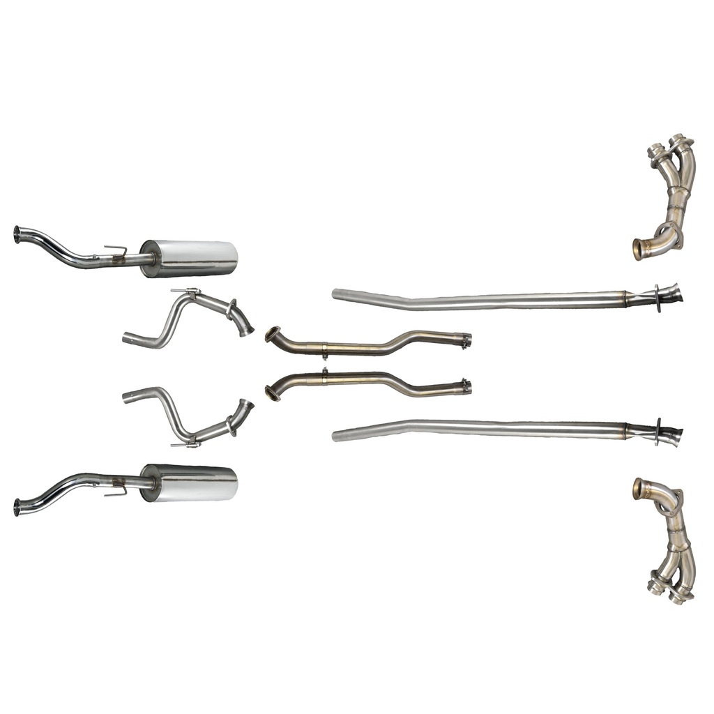 COMPLETE 304 STAINLESS STEEL V12 XJ12 EXHAUST SYSTEM