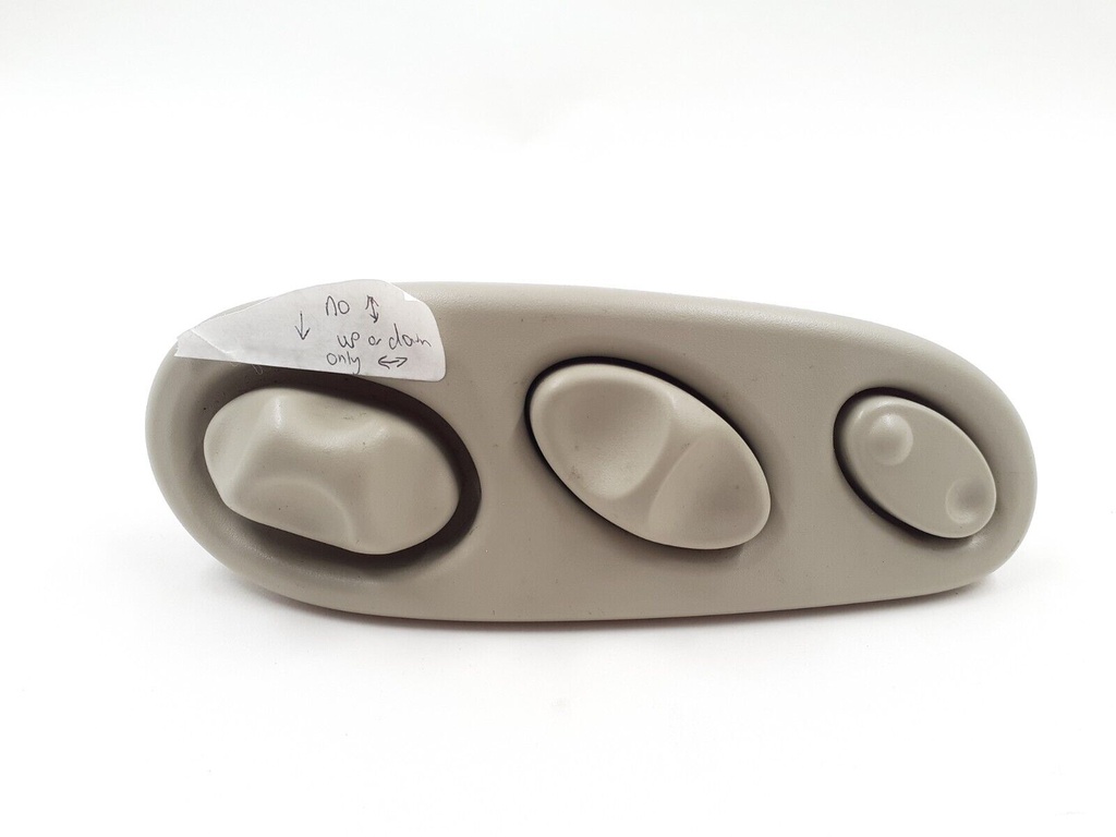 JAGUAR X100 XK8 OATMEAL AGD SEAT SWITCH PACK LEFT SIDE PASSENGER CONTROL TRIM