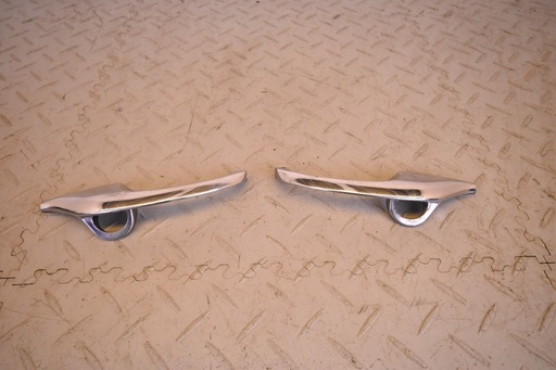 [-TC1080] JAGUAR STYPE FRONT LEFT RIGHT DOOR HANDLE PULL LEVER CHROME EXTERNAL LOCK LH RH