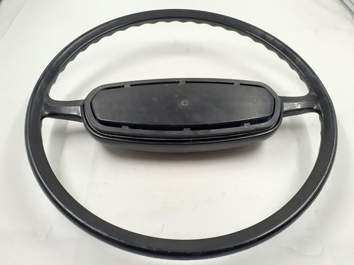 [-8337 J9] JAGUAR SERIES 2 XJ BLACK STEERING WHEEL VINTAGE 19MM SPLINE REACH ADJUSTMENT