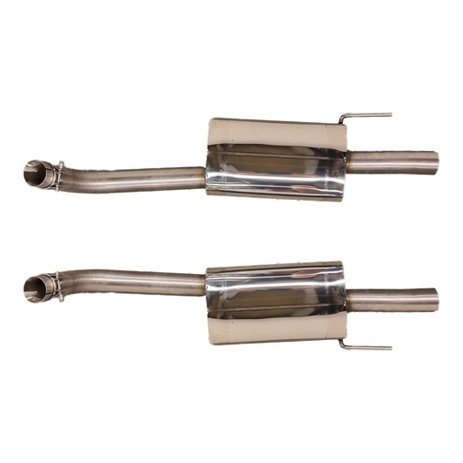 [NJD6784BA-SSBOX, NJD6785BA-SSBOX] XK8 XKR REAR EXHAUST BOXES W/ LARGE OD EXIT
