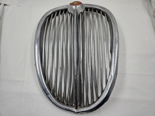[-8538 J3] BONNET HOOD CHROME GRILLE EARLY JAGUAR S-TYPE FRONT PANEL BADGE METAL VANES
