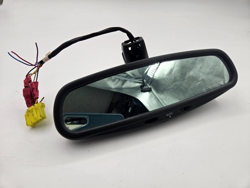 REAR VIEW MIRROR JAGUAR XK8 X100 X308 XJ8 8 WIRE YELLOW PLUG SQUARE MOUNT