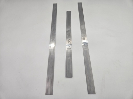 [-9106 HH] JAGUAR X308 DAIMLER SWB TREAD PLATE CHROME STRIP DOOR STRIPS METAL KICK SILL