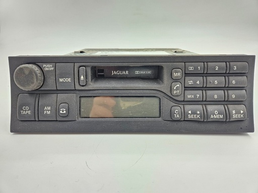 [LJB4100AA-9142 UP1] JAGUAR XK8 XKR X100 RADIO CASSETTE TAPE PLAYER UNIT CONTROLS LJB4100AA USED