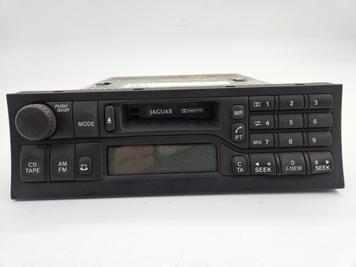 [LJB4100AA-9143 UP1] JAGUAR XK8 XKR X100 RADIO CASSETTE TAPE PLAYER UNIT CONTROLS LJB4100AA USED