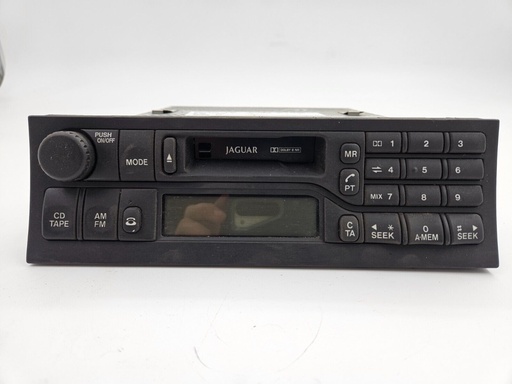 [LJB4100AA-9144 UP1] JAGUAR XK8 XKR X100 RADIO CASSETTE TAPE PLAYER UNIT CONTROLS LJB4100AA USED