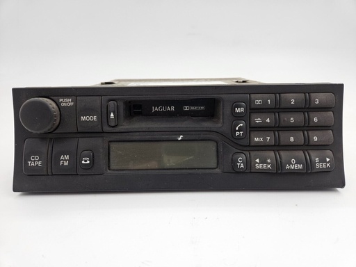 [LJB4100AA-9155 UP1] JAGUAR XK8 XKR X100 RADIO CASSETTE TAPE PLAYER UNIT CONTROLS LJB4100AA USED