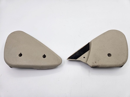 [GJB4730AA] SEAT HINGE TRIM END JAGUAR XK8 INNER OUTER COVERS RIGHT DRIVERS SEAT OATMEAL AGD