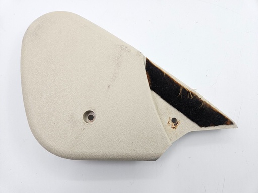 [GJA4733AA] JAGUAR XK8 INNER SEAT HINGE TRIM END CAPS COVERS LEFT PASSENGER SEAT IVORY NED