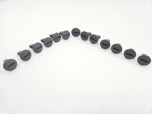 BOOT TRIM STUDS JAGUAR XJ40 SMOKE GREY LEA 12 SCREWS PLASTIC RETAINER SET