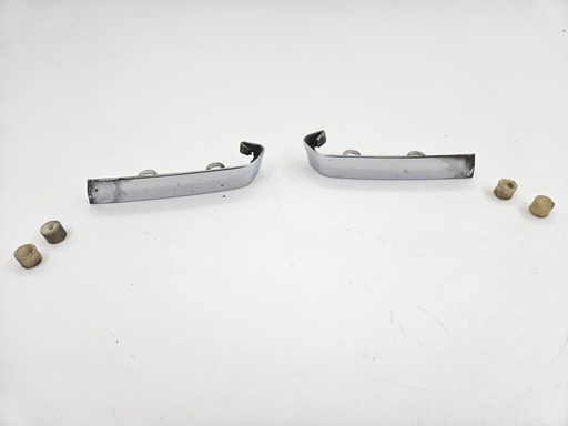 JOINT FINISHERS JAGUAR XJ40 FRONT BUMPER PAIR CHROME BLADE CONNECTOR METAL