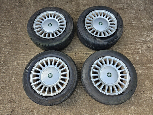 [MNB6113BA-9767 YR] GENUINE 20 SPOKE PAINTED ALLOY WHEELS JAGUAR X300 XJ40 8JX16INCHX33MM MNB6113BA