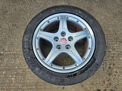 [-9768 YR] 18" 5X120 JAGUAR BBS XK XJ8 MILAN ALLOY WHEEL MXD6154AB 9JX18H2 ET35 225/40R18