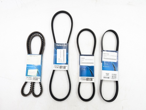 [NAB4705AA#, EAC1323#, C43070#, NAC2211BA#] 6.0 V12 FACELIFT XJS LATE ENGINE BELT SET