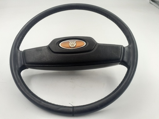 [10061 K3] BLACK STEERING WHEEL JAGUAR XJS AND SERIES 3 EARLY NON TILT COLUMN USED GOOD