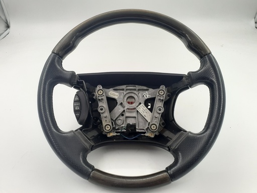 [HJE9181DALEG-10144 JB3] JAGUAR X308 XK8 XKR GREY WOOD STEERING WHEEL BLACK LEATHER TRIM PHONE BUTTONS