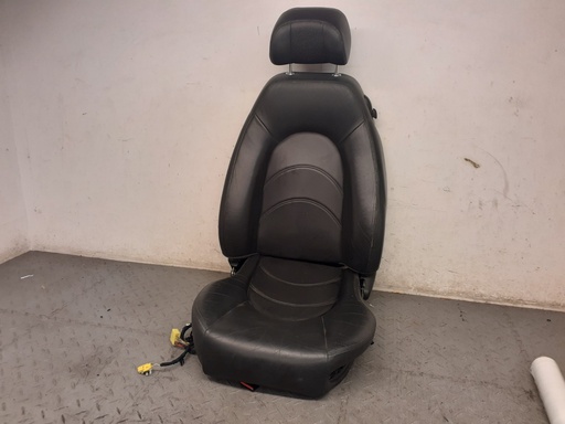 [GJE4437BALEG - 10184 LG] FRONT LEATHER LEFT PASSENGER SEAT JAGUAR 2000-2006 LATE XK8 XKR X100 BLACK USED
