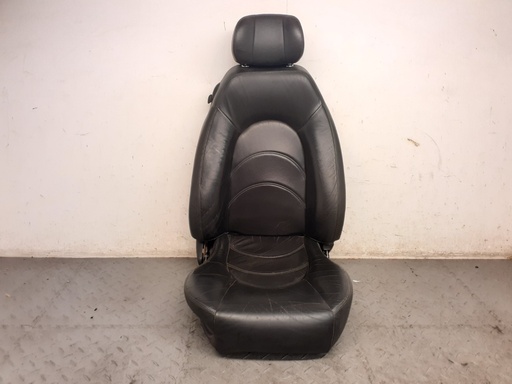 [GJE4437BALEG-10185 LG] FRONT RIGHT LEATHER SEAT JAGUAR 2000-2006 LATE XK8 X100 BLACK USED CHARCOAL LEG