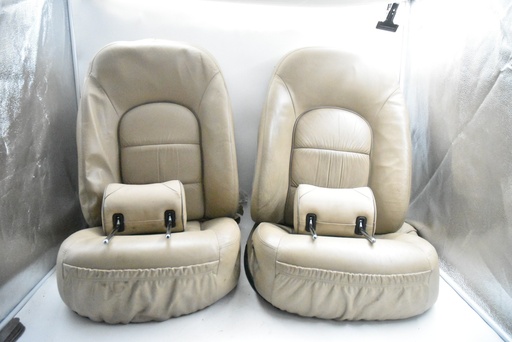 [10317 LG] LEATHER SEATS JAGUAR DAIMLER XJR XJ8 X308 CASHMERE LEATHER AND FOAM LH RH FOAM