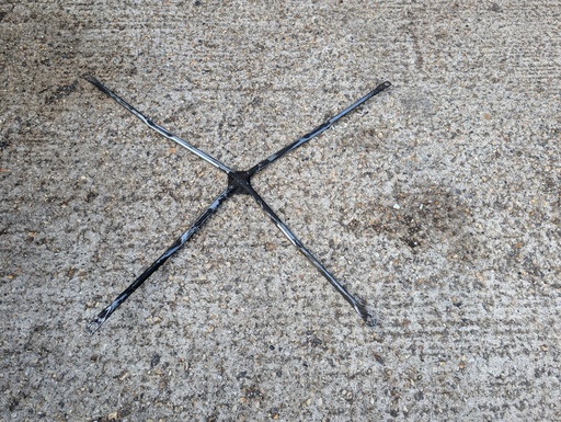 [10396 LG] JAGUAR XJS FRONT CONVERTIBLE UNDER CROSS BAR BRACE SUPPORT METAL FRAME BRACKET