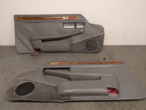 [14125 LG] PAIR JAGUAR XJS FACELIFT LEFT AND RIGHT DOOR CARDS IN SAVILLE GREY DOOR TRIMS