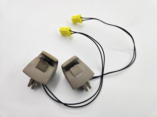 [HJA1084CBAGD-14212 KB8] PAIR OF OATMEAL SUN VISOR CLIPS JAGUAR XK8 X100 SENSOR CLIP WIRE HJA1084CBAGD
