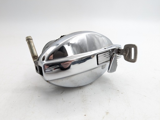 [14352 KB9] Jaguar XJS CONVERTIBLE CHROME FUEL DOOR GAS CAP DOOR WITH KEY
